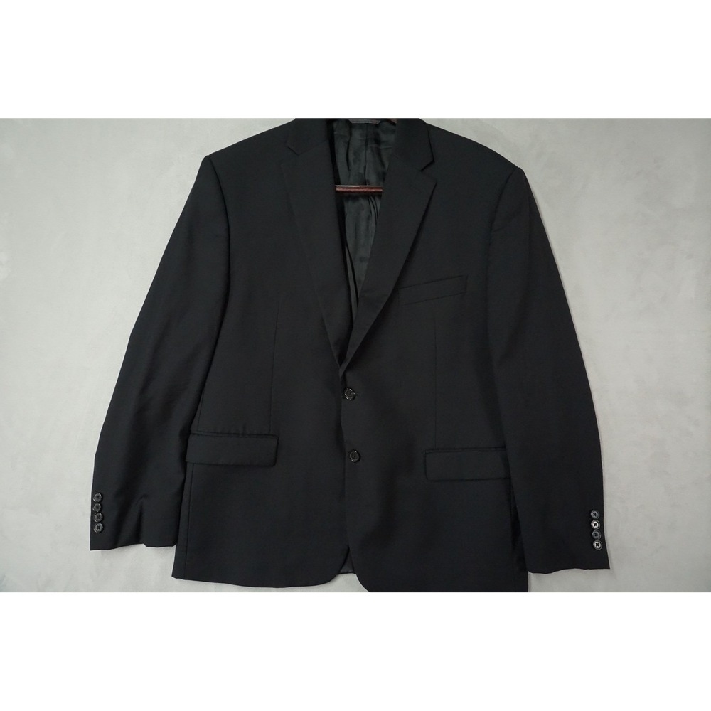 Lauren Ralph Lauren Blazer Mens 44S Black 100% Wool Suit Jacket Sport Coat